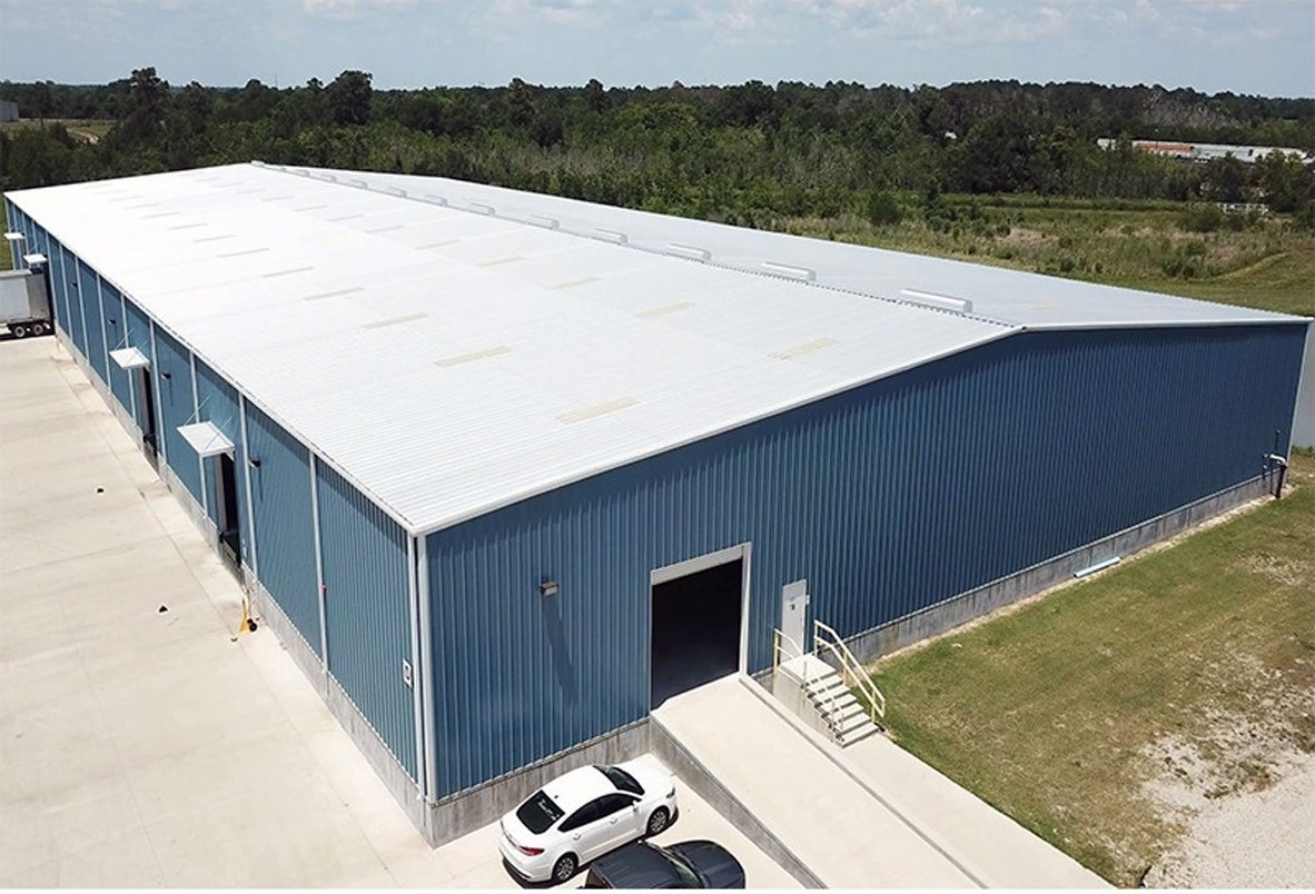 Pre Engineered Building Prefab Light Metallic Factory Steel Structure Logistics Hangar Buildings Construction Storage Shed Warehouse (TW-KA099)
