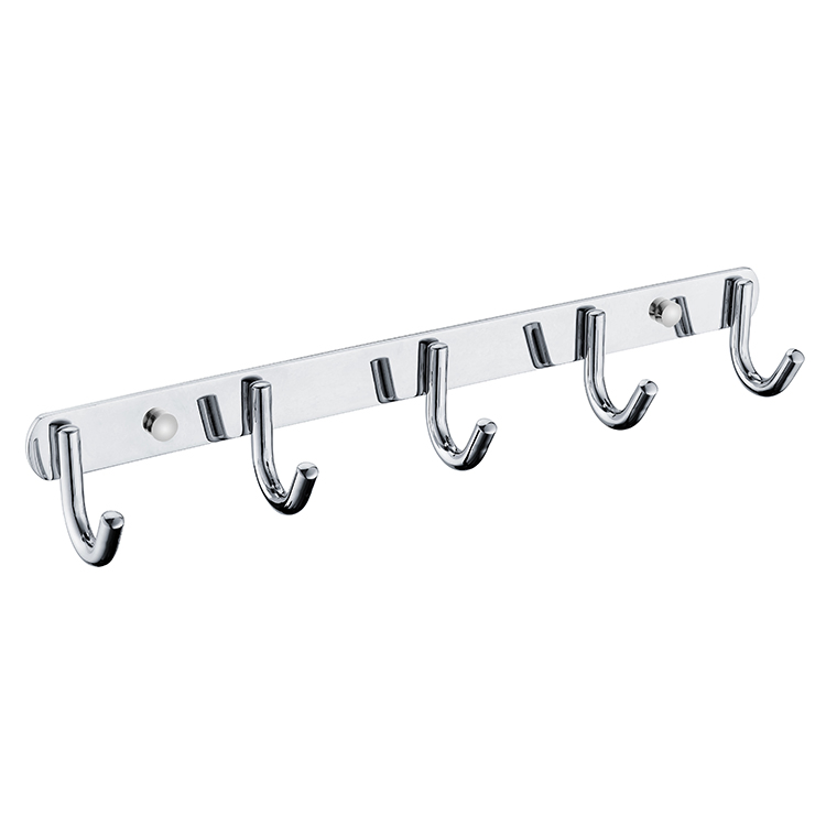 Настенный крючок для одежды Bedier, 5 крючков, нержавеющая сталь