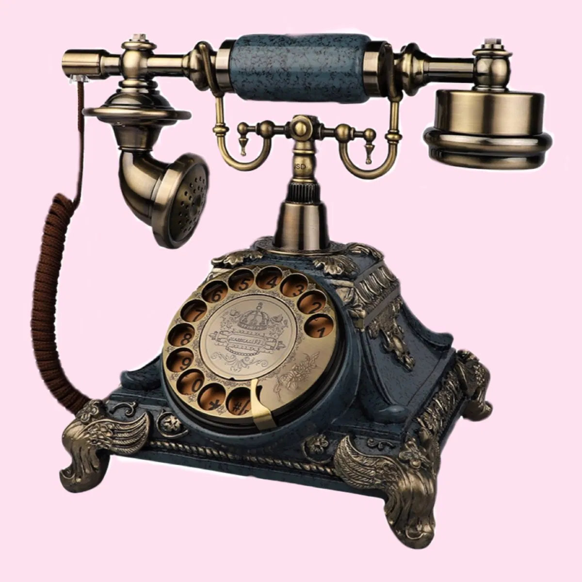 Retro Decor Old Fashion Corded Guestbook Vintage Antique Classical Telephones