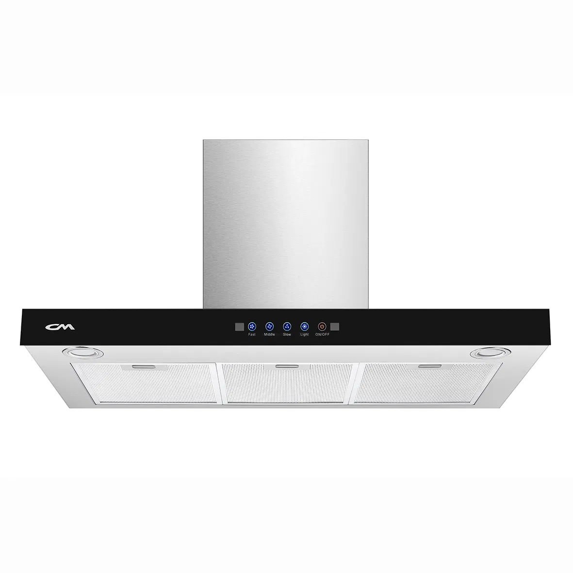 Kitchen Appliance Cooker Hood Stainless Steel Chimney with Touch Switch Extractor Range Hood