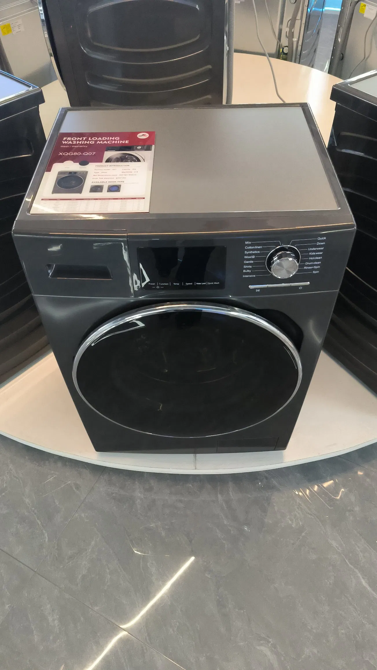 8kg Fully-Automatic Washing Machine for House Using Laundry Wash and Dry