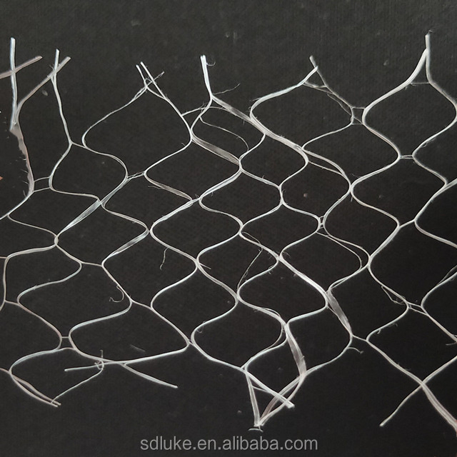 Concrete Fiber Concrete Additive PP Mesh Fiber for Reinforced Concrete