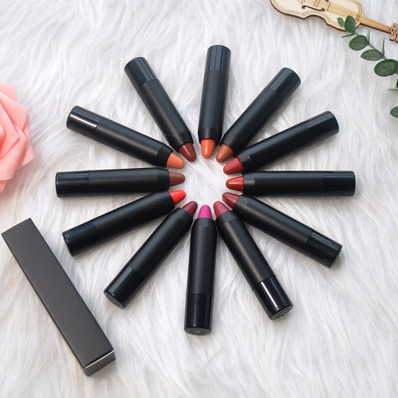 New 100% Natural Lip Crayon Make up Matte Lipstick Waterproof