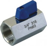 Stainless Steel 304/316 Pn40 Male/Female Thread Mini Ball Valve 3/4''