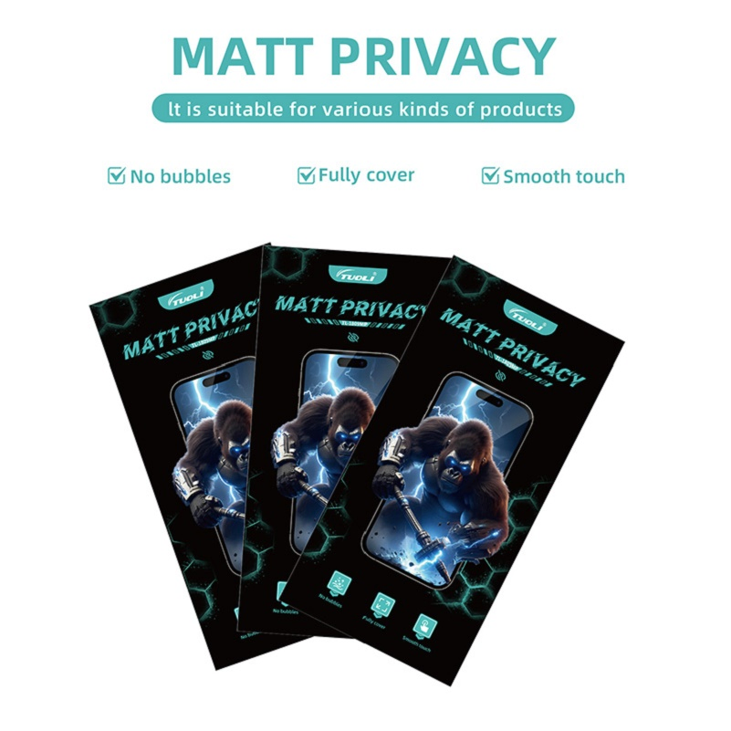 Универсальная матовая защитная плёнка Tuoli с функцией приватности