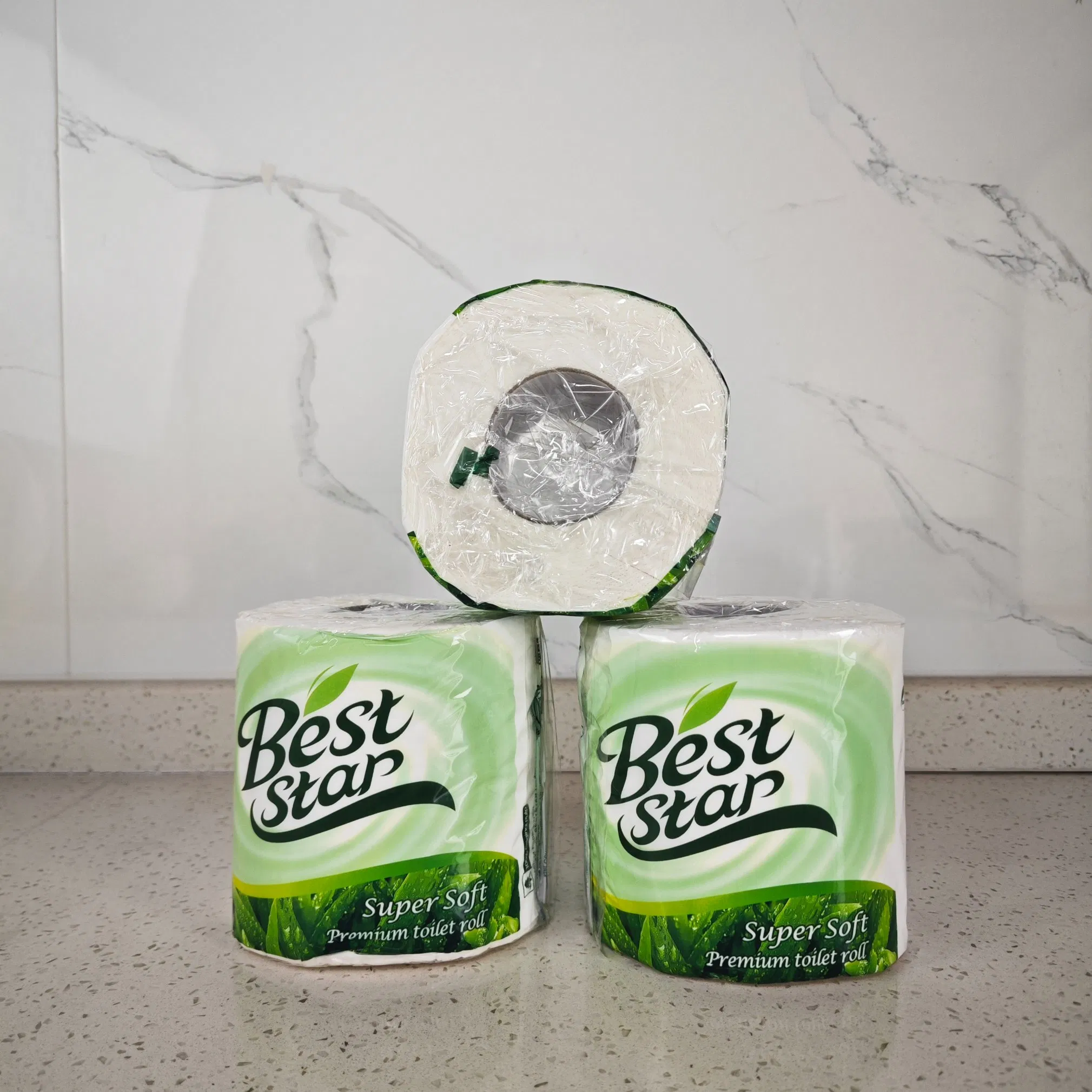 Wholesale Custom Printed Bulk Bathroom Virgin Pulp Toilet Tissue Paper