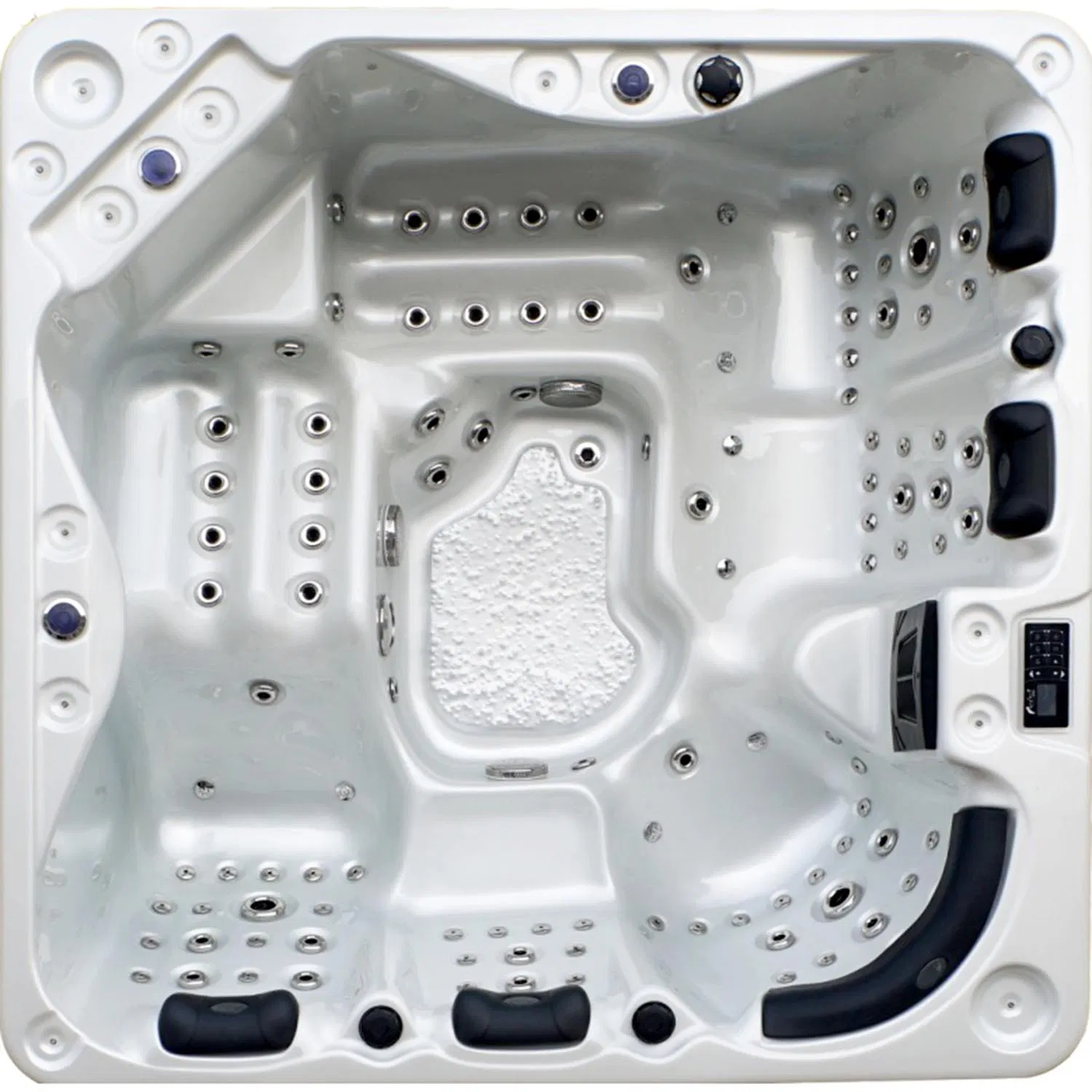 Угловая гидромассажная ванна на 5 человек с гидромассажем