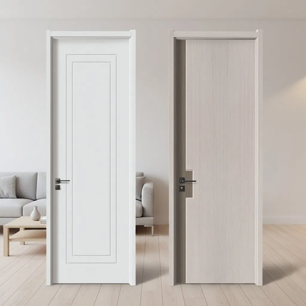 Shengyifa Residential Modern Interior Design Wooden Plastic WPC Sliding Barn Door