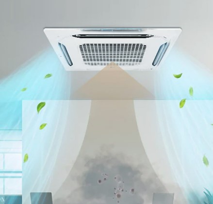 Advanced 100% Ozone Free Long Lifespan High Power Air Conditioner Purifier LED UV Lamp Cassette Air Sterilizer
