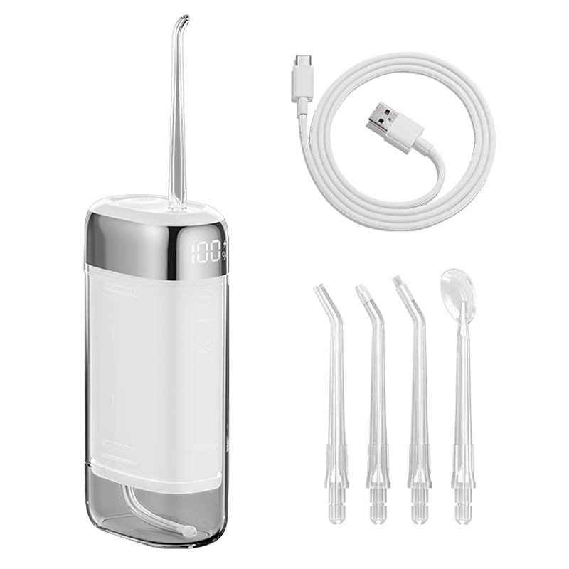 Portable Water Flosser with LED Display & UV Sterilizer Retractable Detachable Oral Irrigator
