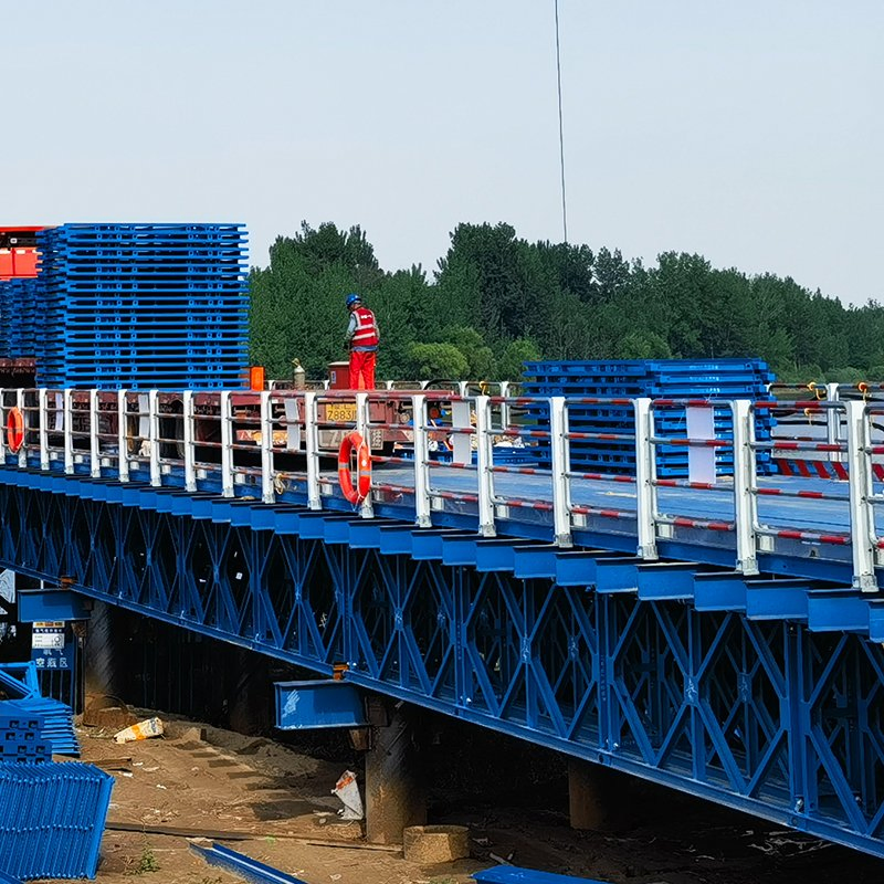 Durable Long Steel Truss Bridge for Safe Walking Access