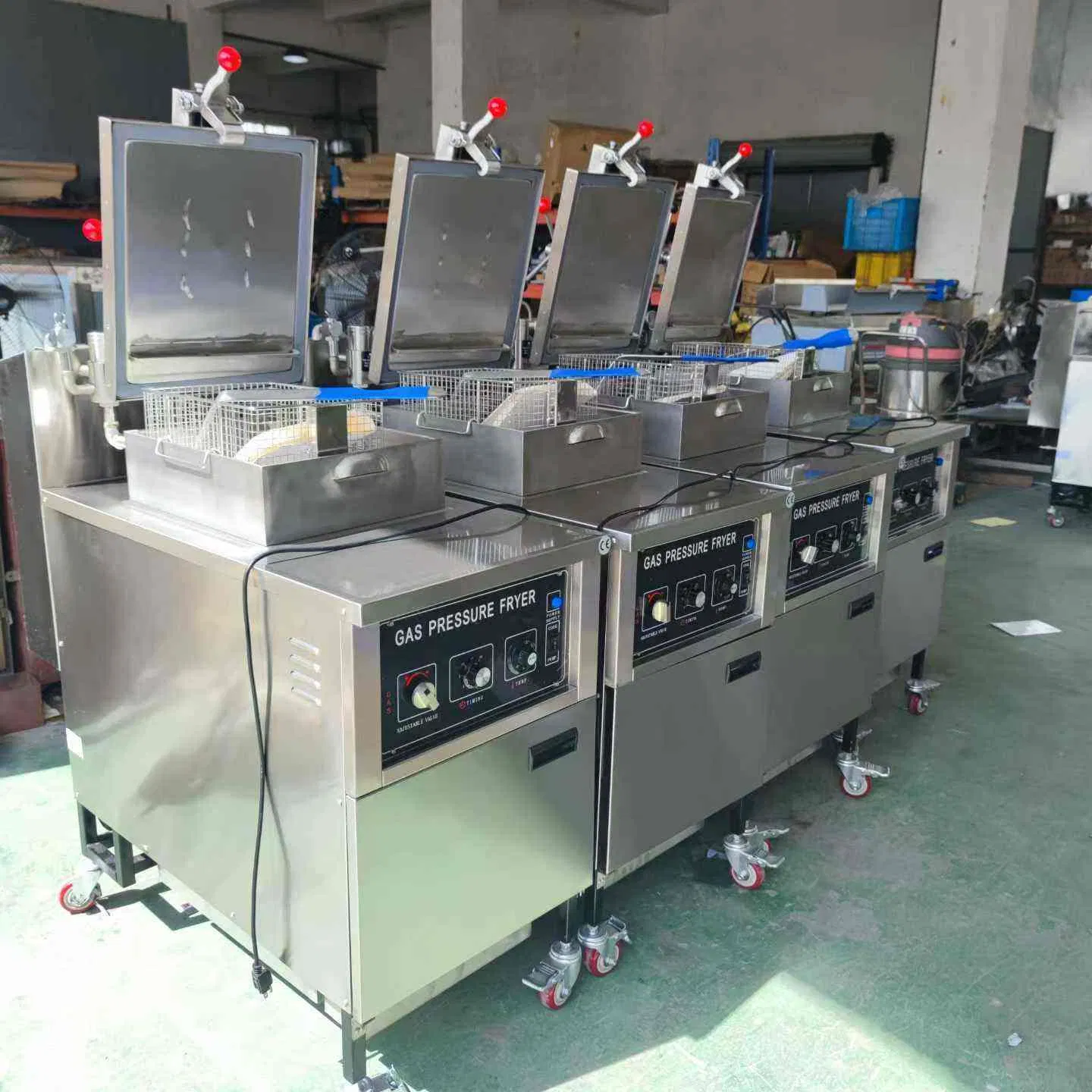 Professional Commercial Pressure Fryer with Oil Filtration System