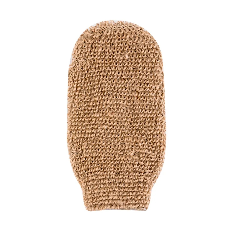 Eco Friendly Natural Hemp Exfoliating Bath Mitt Glove Sponge and Scrubbing Hemp Glove for Body Scrubber Bath Shower Gloves Mitt