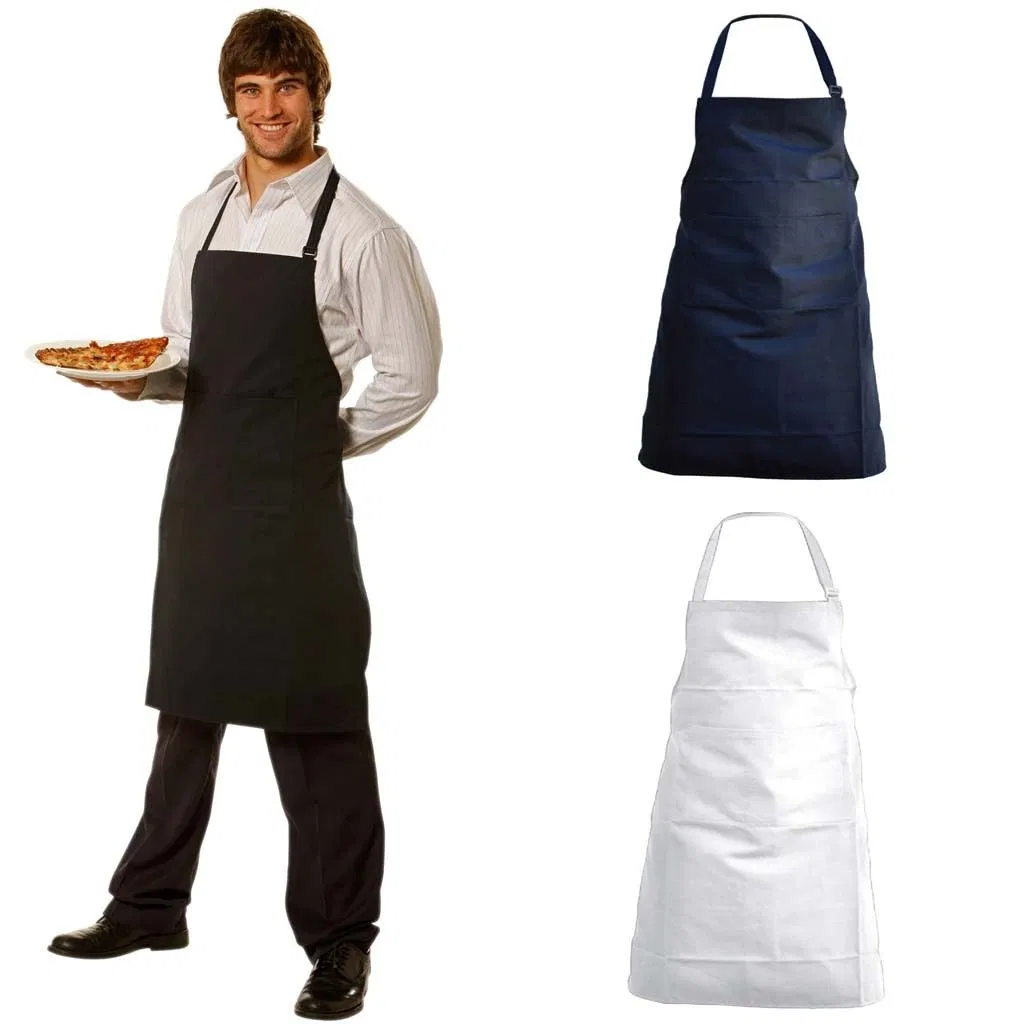 New Mens Bar Waiter Chef Cook Full Length Bib Apron