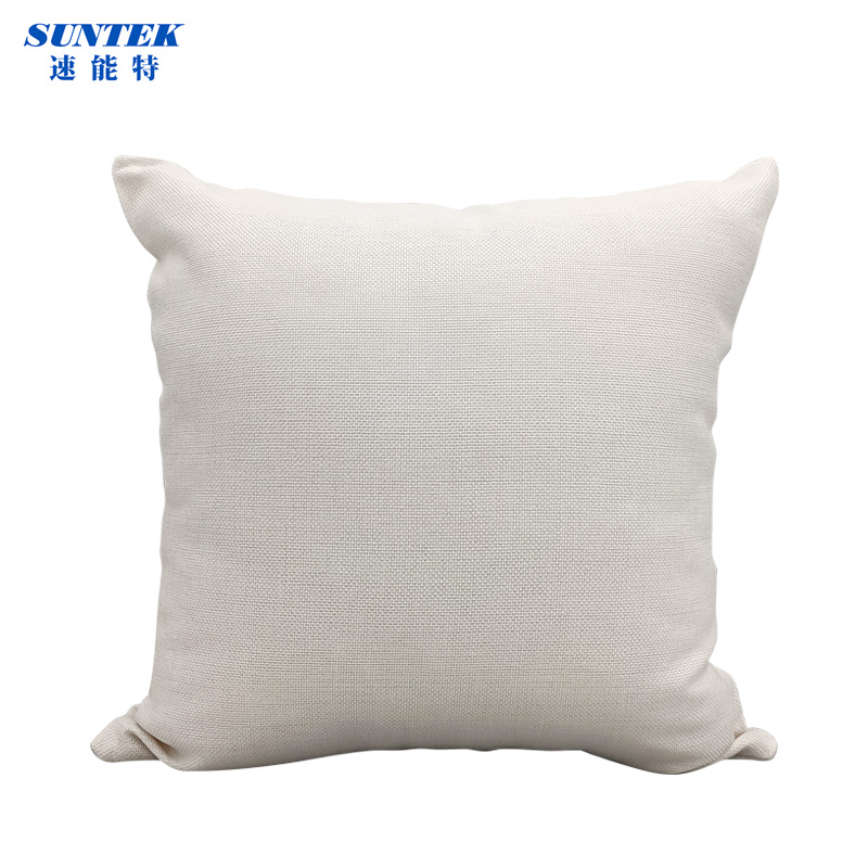 Printable Linen Pillow Case 16X16in, White Two-Side Design