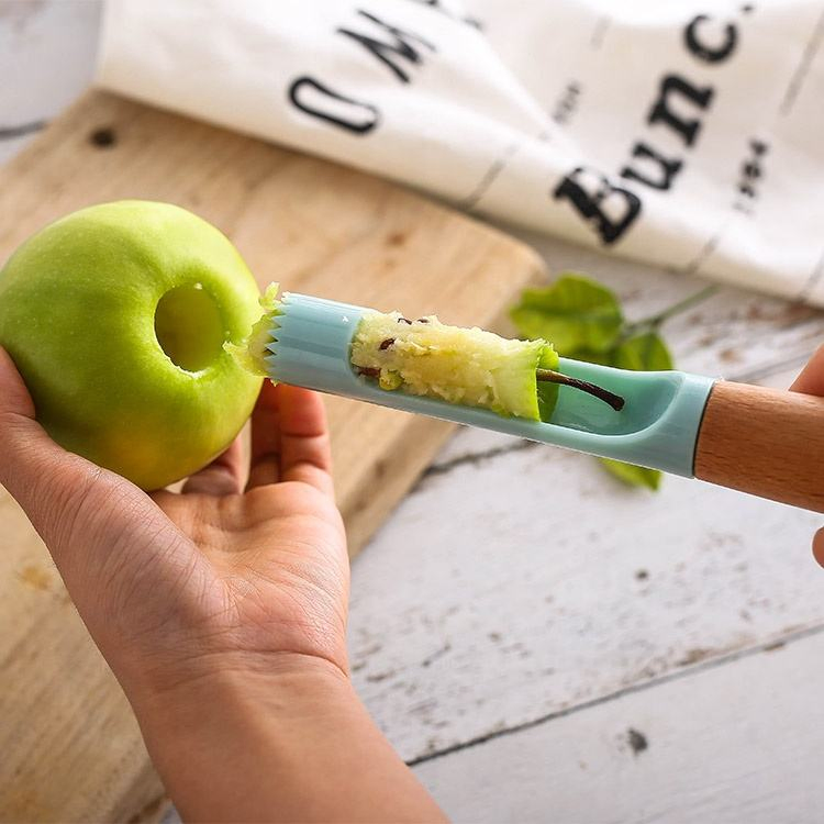 6 PCS Kitchenware Blue Wood Handle Kitchen Gadgets Set Utensils Set