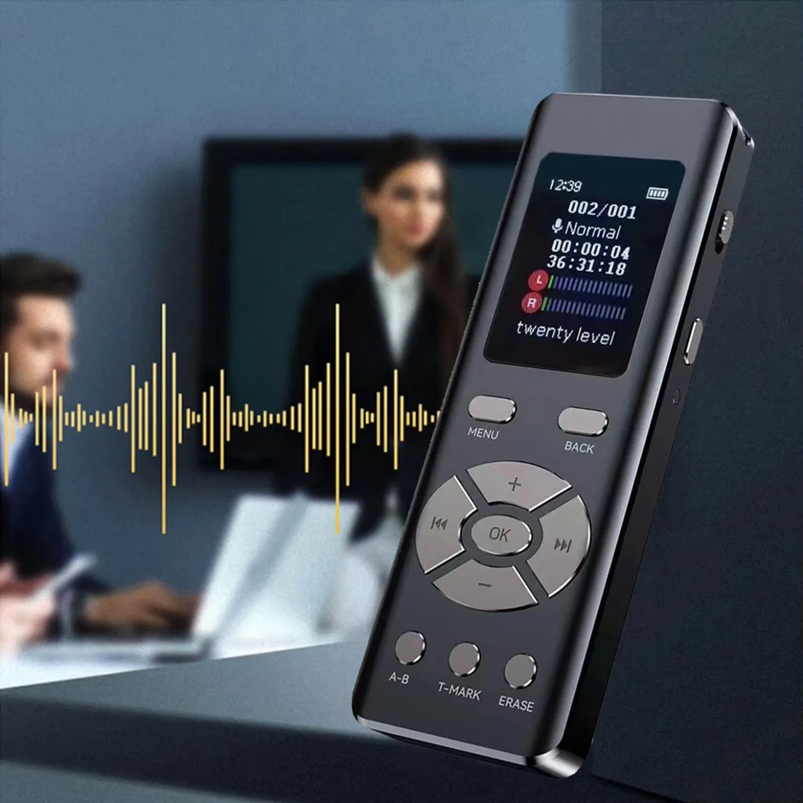 Портативный диктофон Smart Voice Recorder с микрофоном