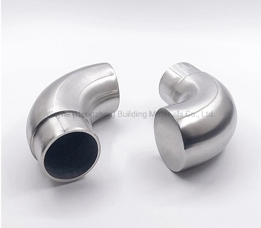 High Quality Stainless Steel Handrail Cover Round Pipe Curved End Cap