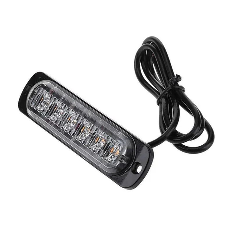 6-LED Tow Trucks Flush Mount Grille Side Marker Emergency Strobe Light Tg002_18