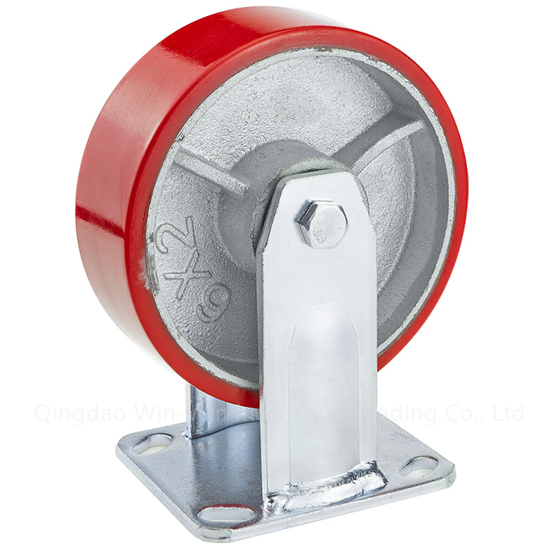 Factory Heavy Duty Caster Wheel Iron Core PU Wheel for Industrial Tools Workbench