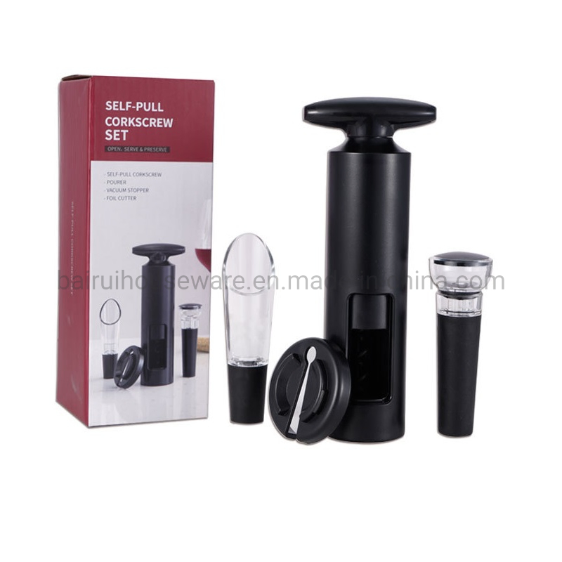 Wine Bottle Opener Gift Set with Foil Cutter Wine Stopper Wine Preserver