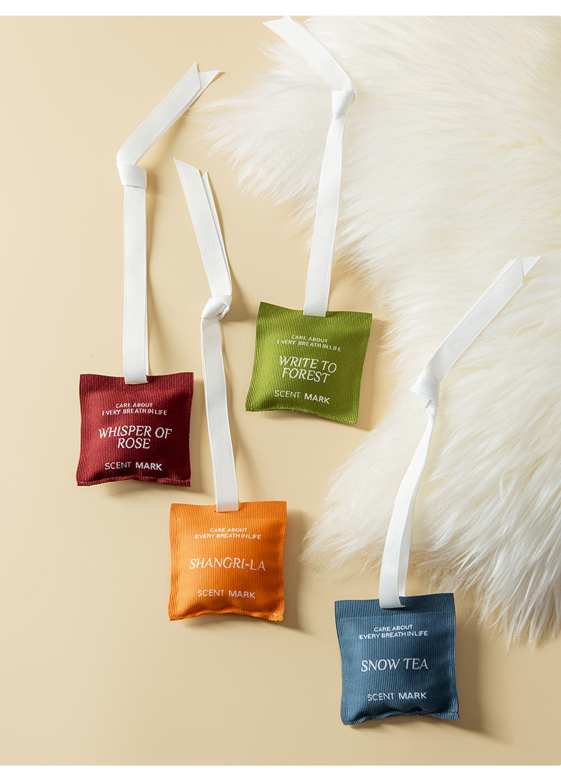 High Quality OEM Scented Bag with Hanging Ribbon and Outlet Clip for Car & Home