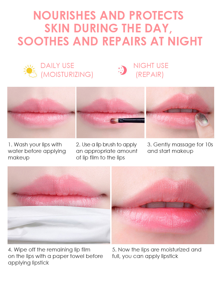 Private Label OEM ODM Lips Mask Cherry Night Moisturizing Whitening Repairing Lip Mask Strawberry Smell Nutrition