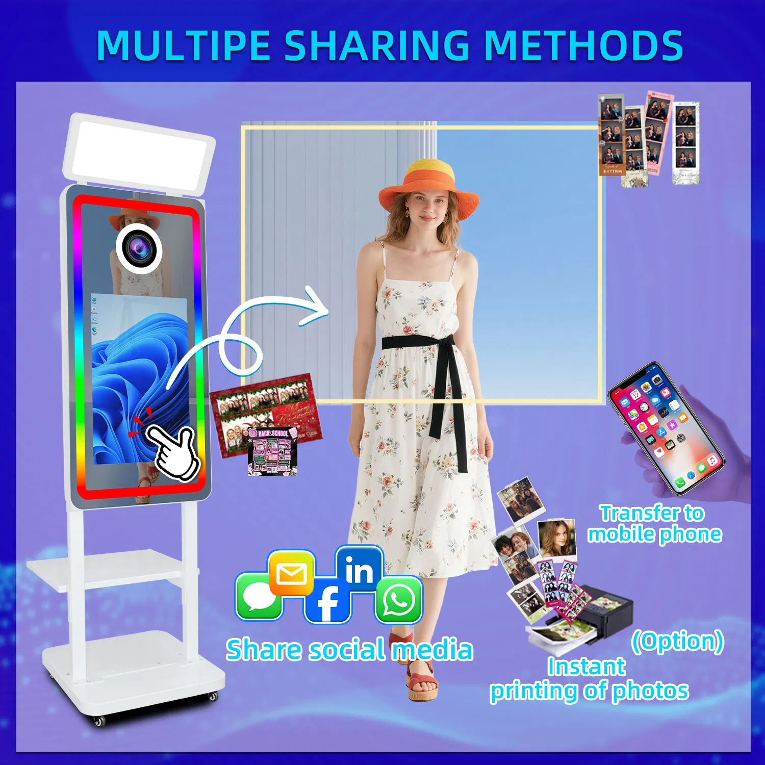 Фотобудка Magic Mirror с сенсорным экраном