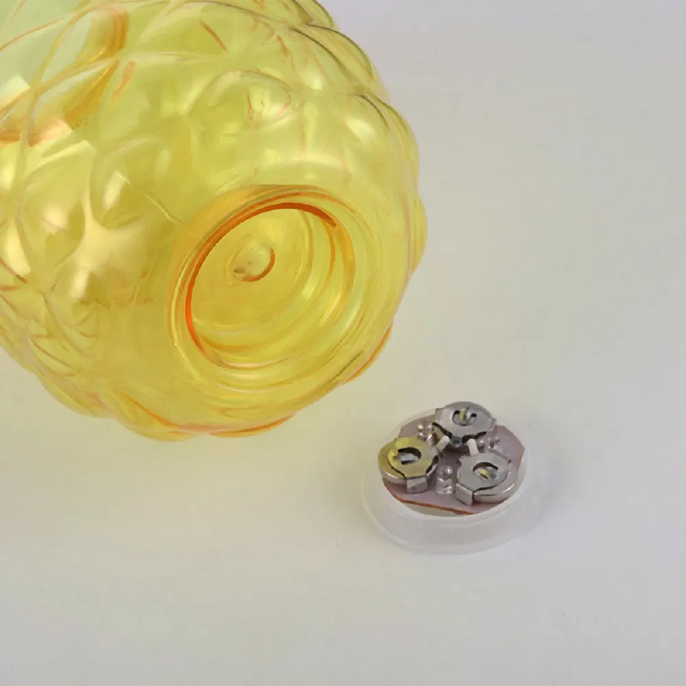 Стакан-ананас со светодиодной подсветкой и трубочкой