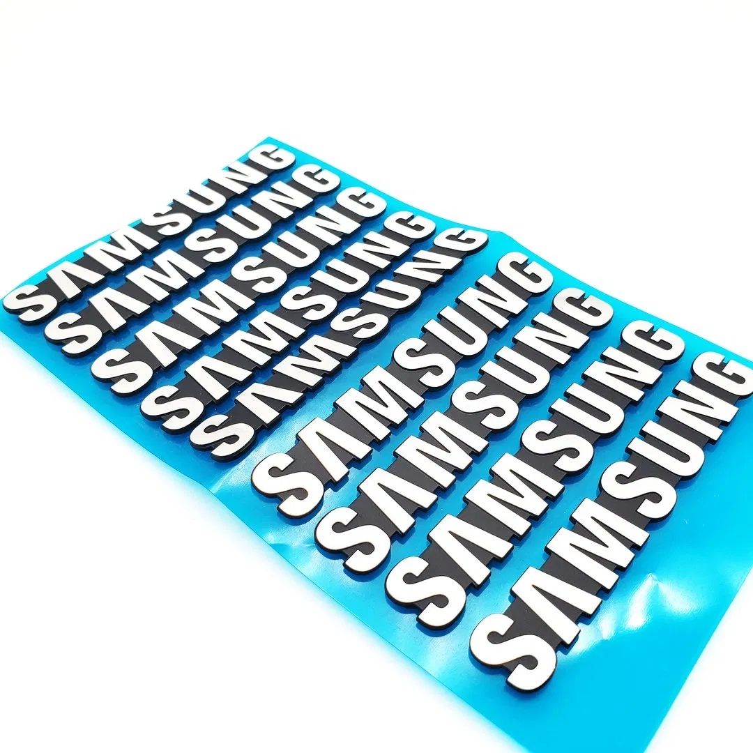 Glossy Stainless Etching Custom Anodizing Surface Finish Advertising Words Metal Logo