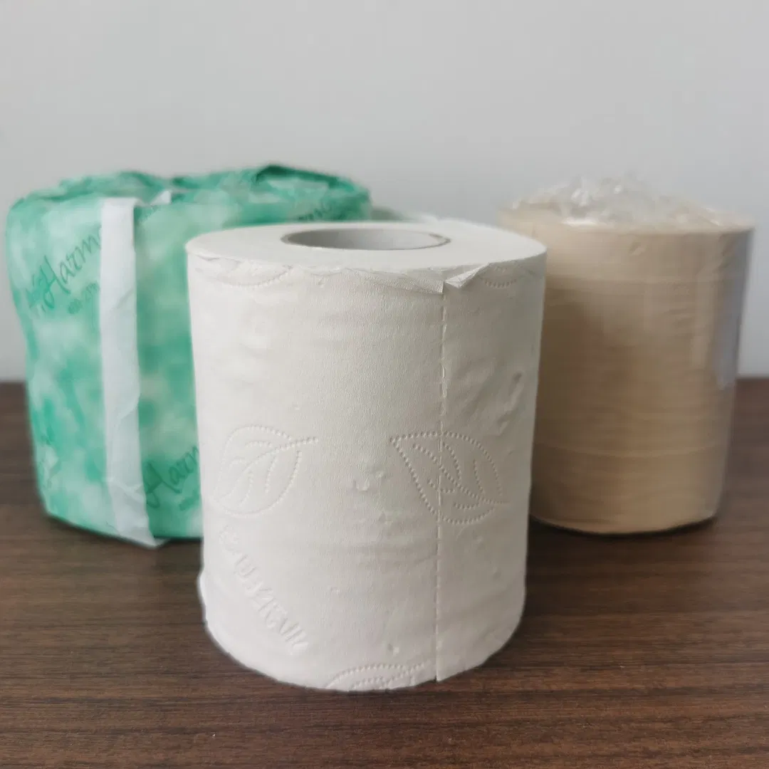 Custom Bulk 2 Ply Ultra Soft Biodegradable Bamboo Unscented Printed Jumbo Roll Toilet Bath Tissue Paper