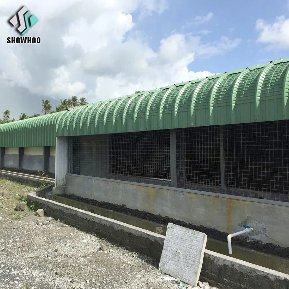 Modern Low Cost Quick Build Sound Proof Close EPS Panel Steel House Poultry Farm Control Shed Chicken Farm in Pakistan