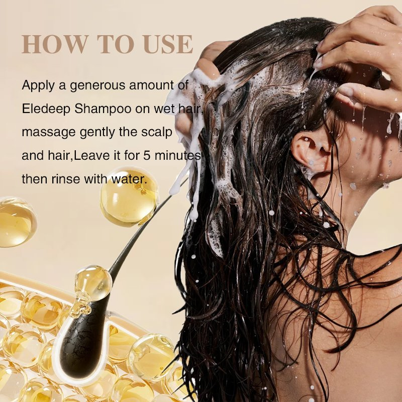 Hair Growth Shampoo Ginger Ginseng Shampoo Hair Thickening Botanical Boost Healthy Scalp Hair Growth Strengthen Deep Cleaning