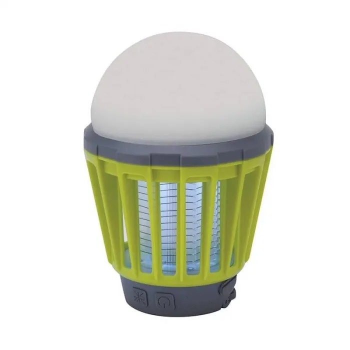 Portable 2-in-1 Insect Killer and LED Lamp with Electric Shock, Waterproof, Rechargeable - Ideal for Garden and Outdoor Use