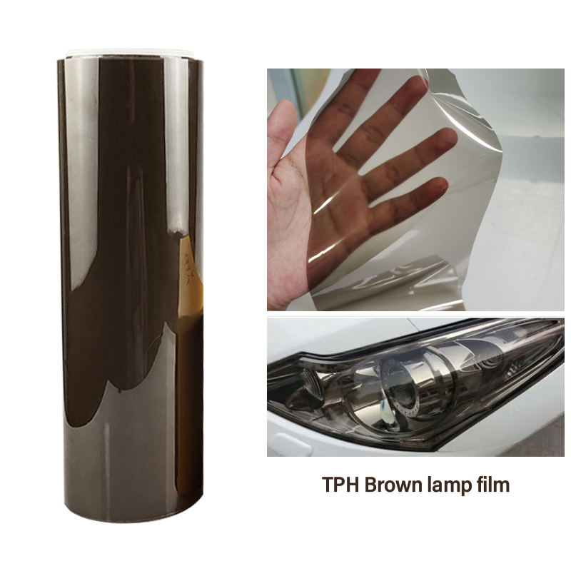 Brown Car Headlight LED Film