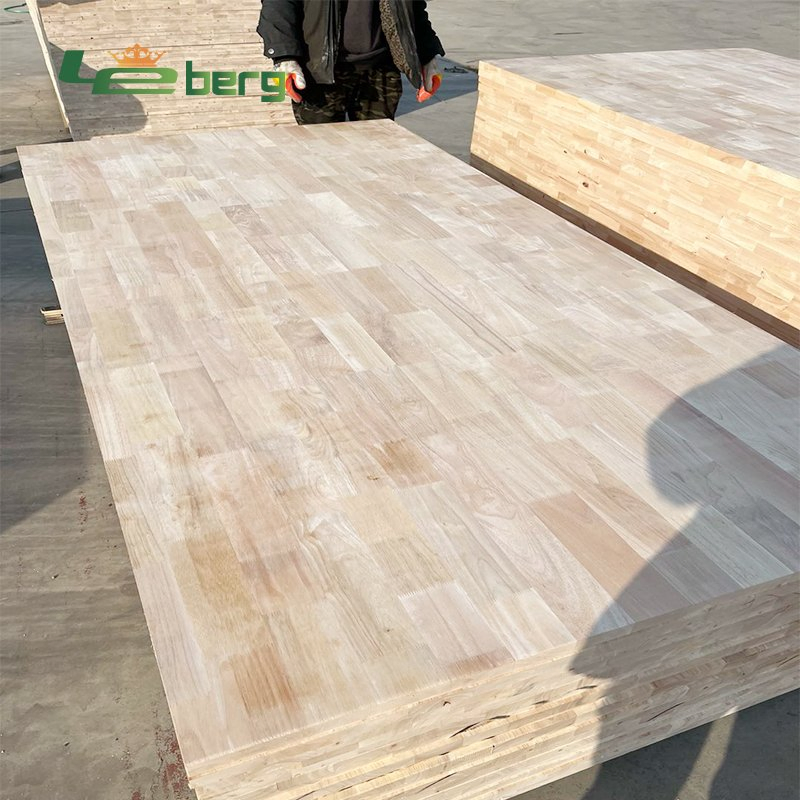 Nature Thailand Rubber Wood Finger Joint Lumber Boards Pine Rubber Panels