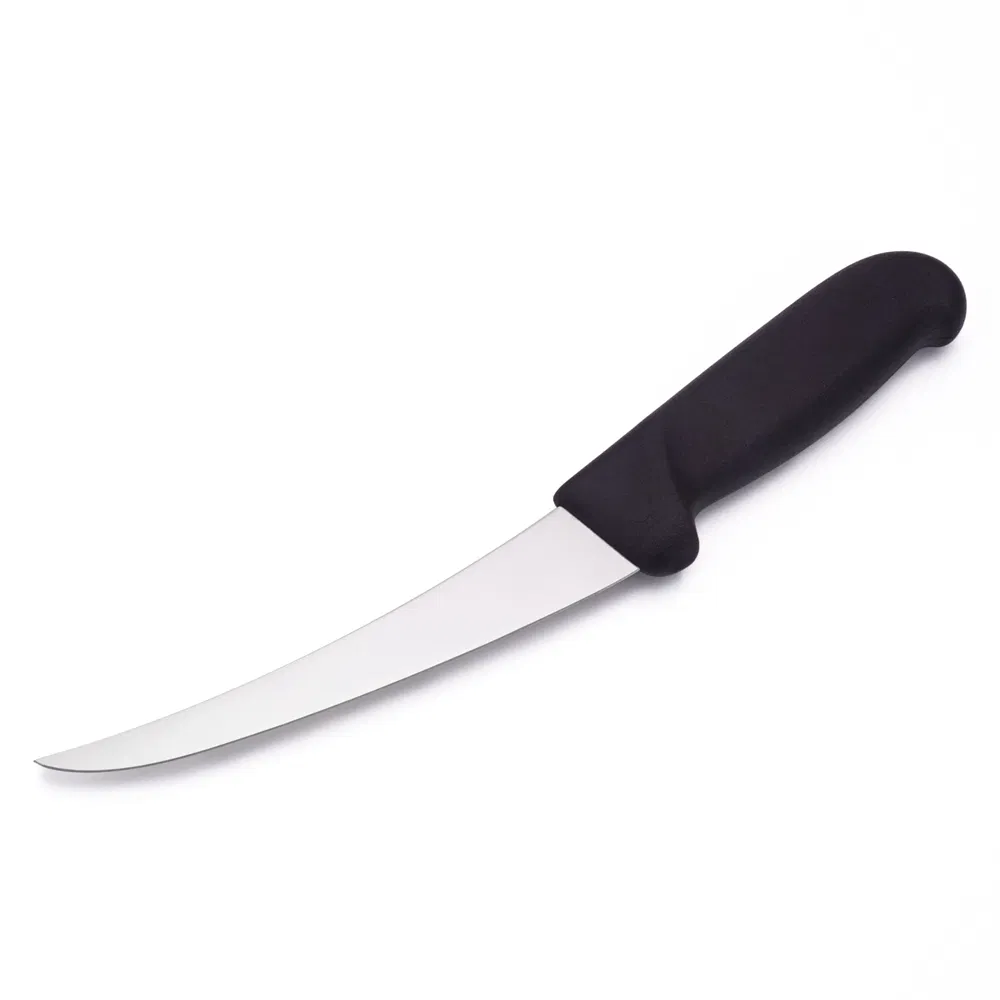 Colored Curved Narrow Blade Fibrox Handle Butcher Boning Knife