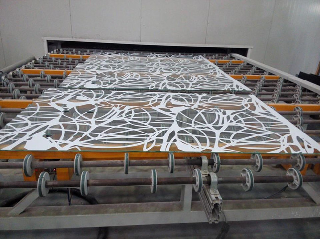 Tempered Laminated Colorful Enameled Glass