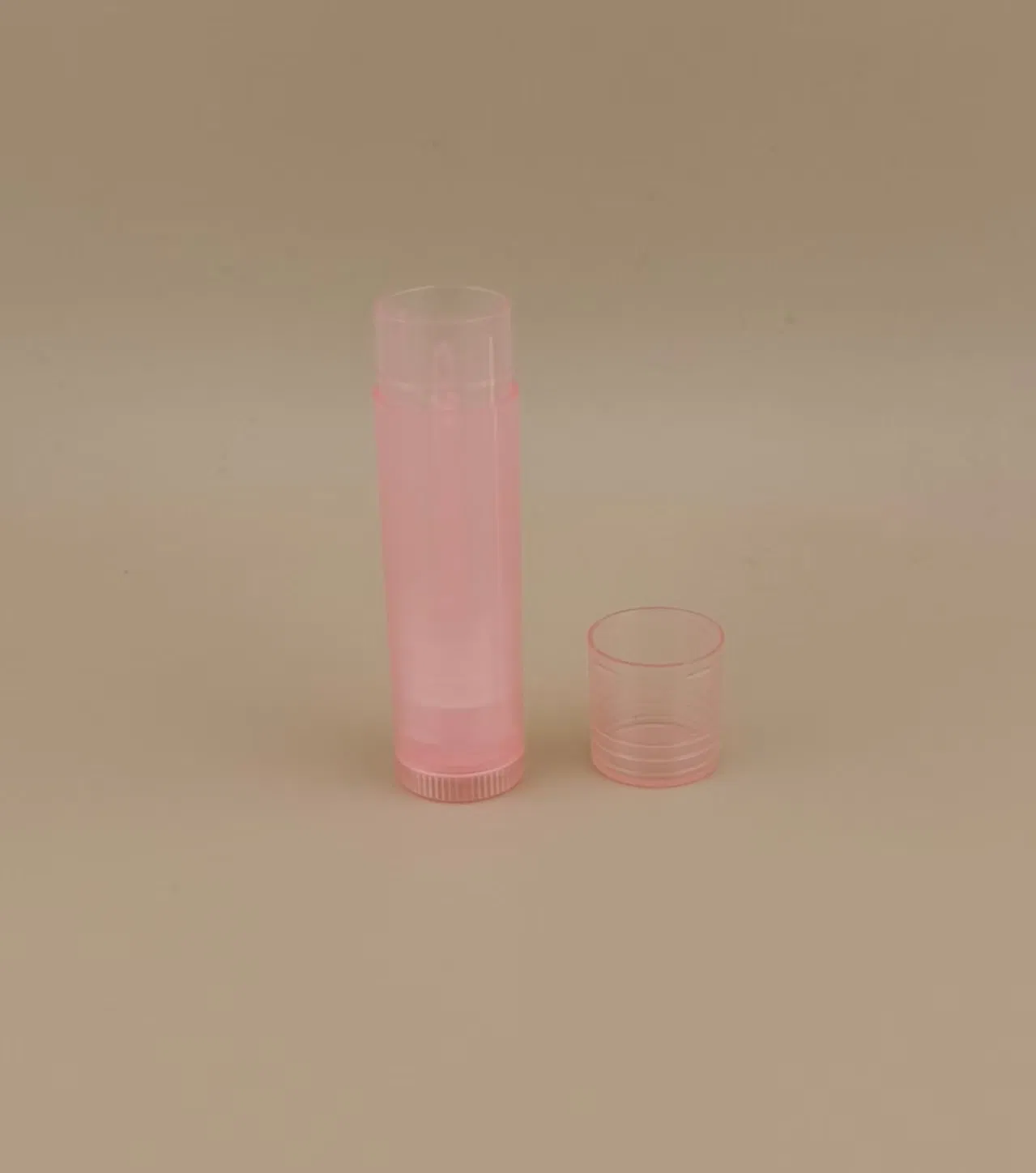 Small Smooth Clear Pink Lip Balm Packaging for Lipsticks