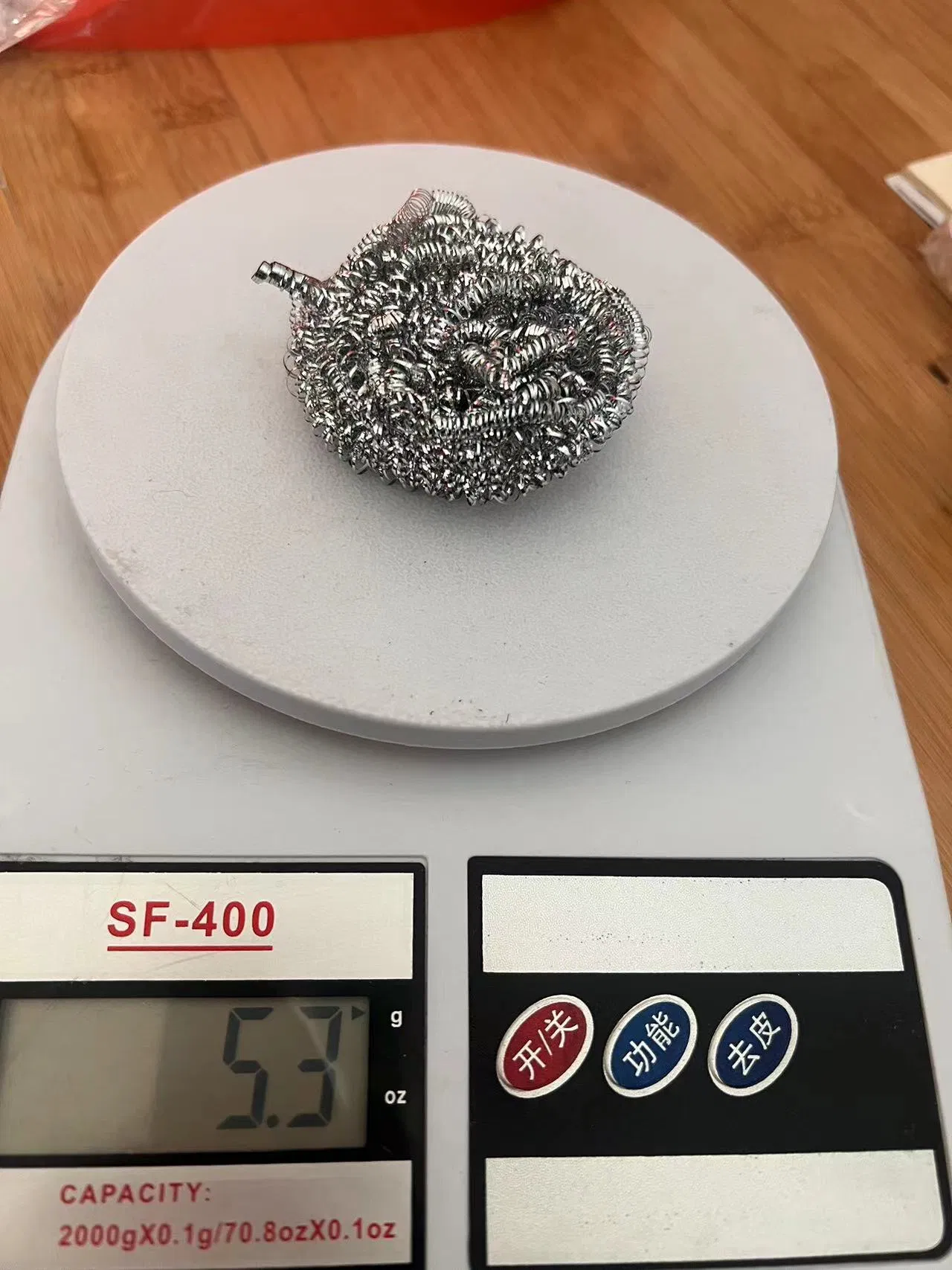 5gram Galvanized Spiral Scourer for Kitchen Cleaning