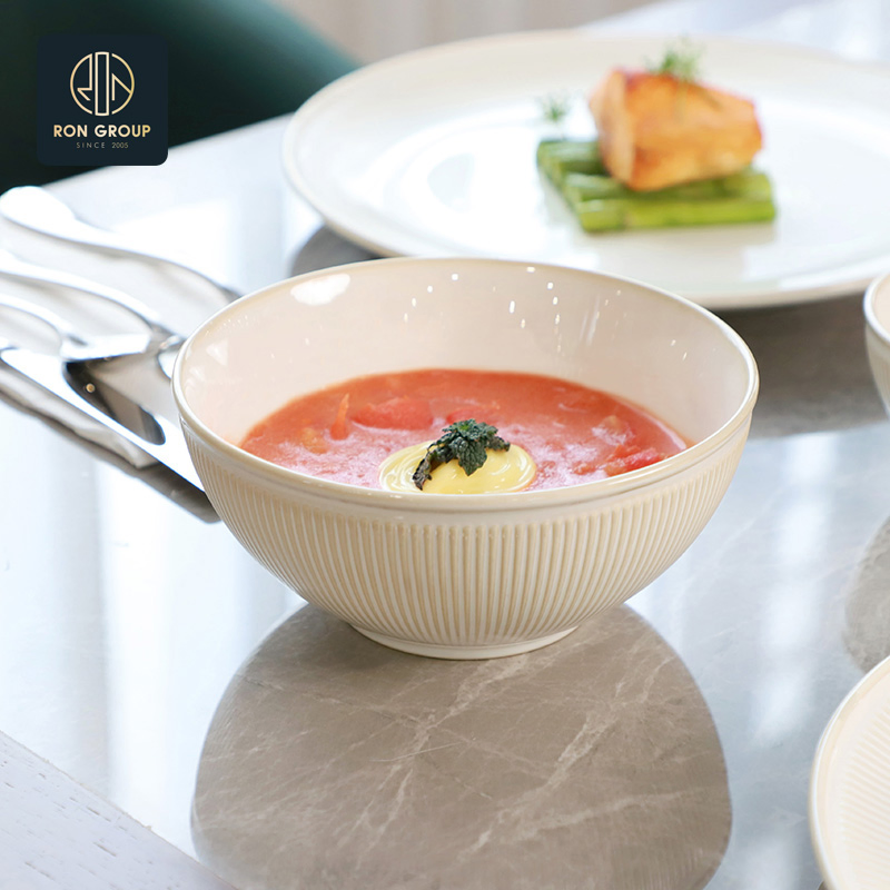 Hot Selling Ceramic Dinnerware Porcelain Tableware White Round 4.5/6/8/10 Inch Dining Bowl for Home Restaurant
