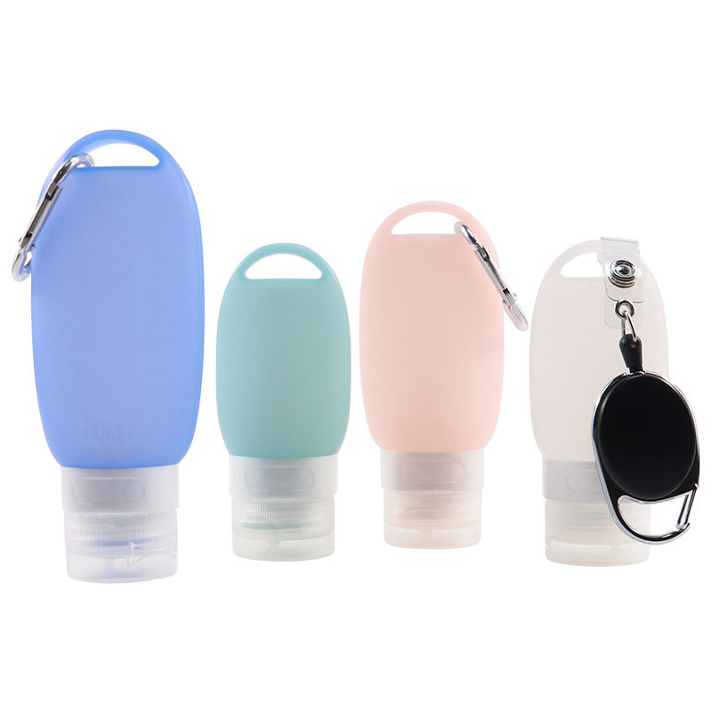 Portable 3oz Refillable Silicone Lotion Empty Travel Kit Bottle