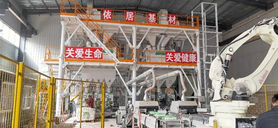 Indoor Dry Mortar Batching Plant From Manufacturer for Gypsum Powder
