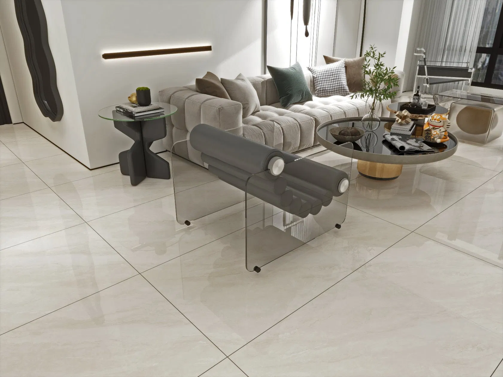 Factory Price 600*1200mm Marble Polished Glazed Ceramic Tiles Waterproof Porcelain Floor Tiles