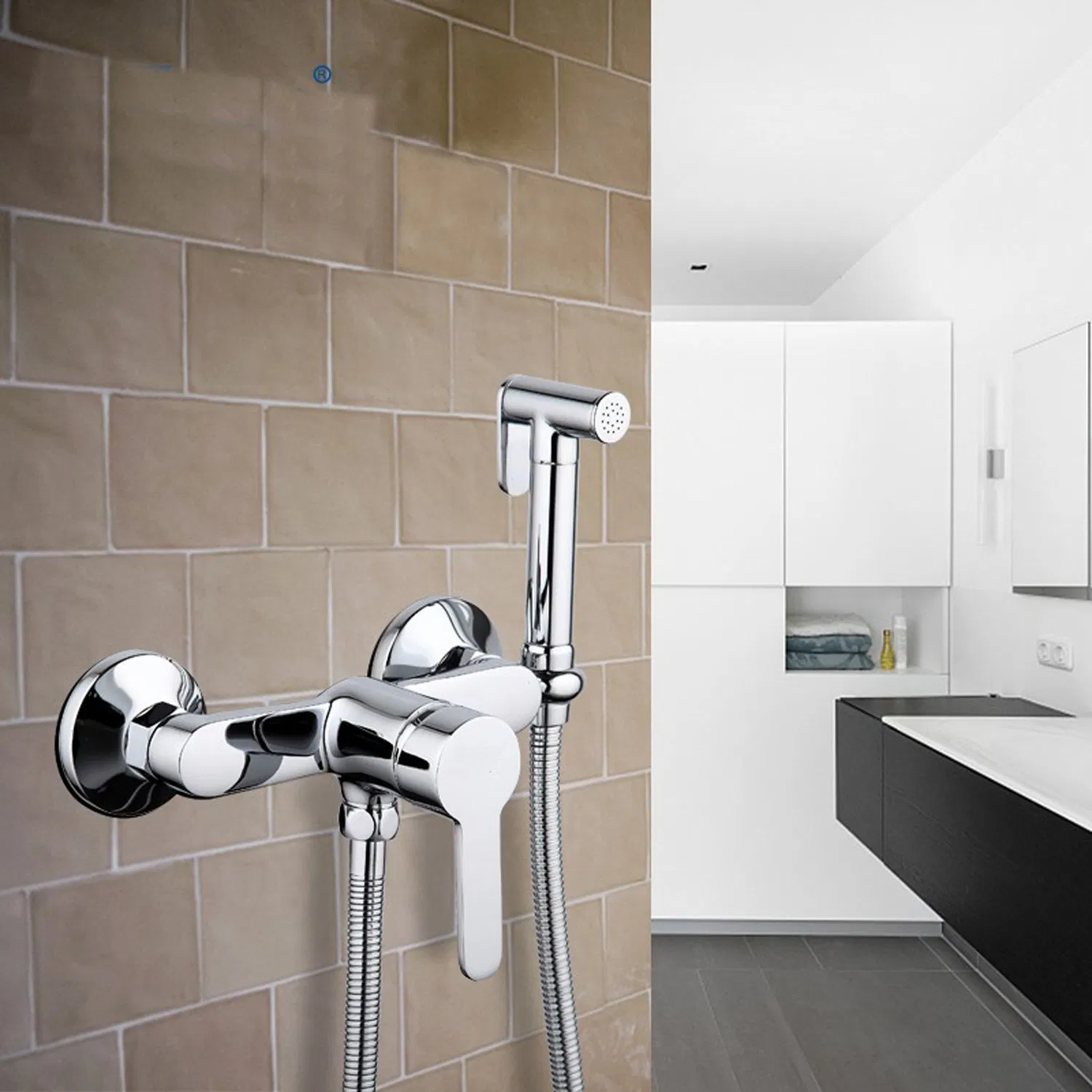 Смеситель для биде с душевой лейкой Shattaf (BM-6006)