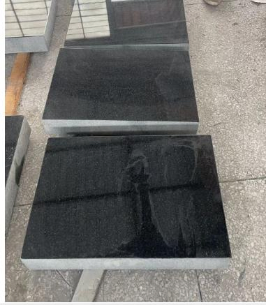 Absolute Black Natural Stone Black Granite Monument Headstones Tombstone