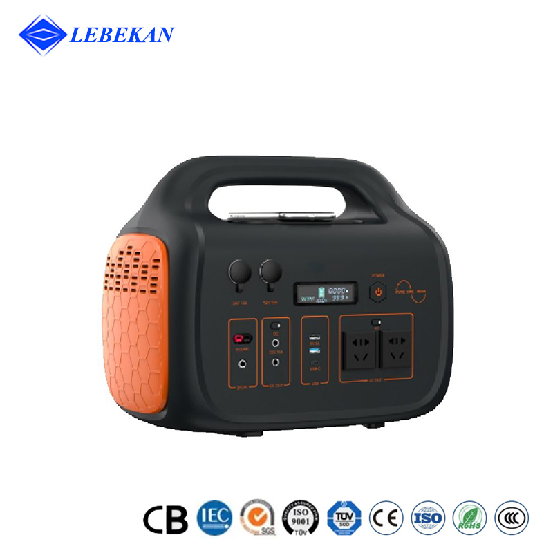 Portable Power Station 110V/400W Pure Sine Wave AC Outlet Solar Generator