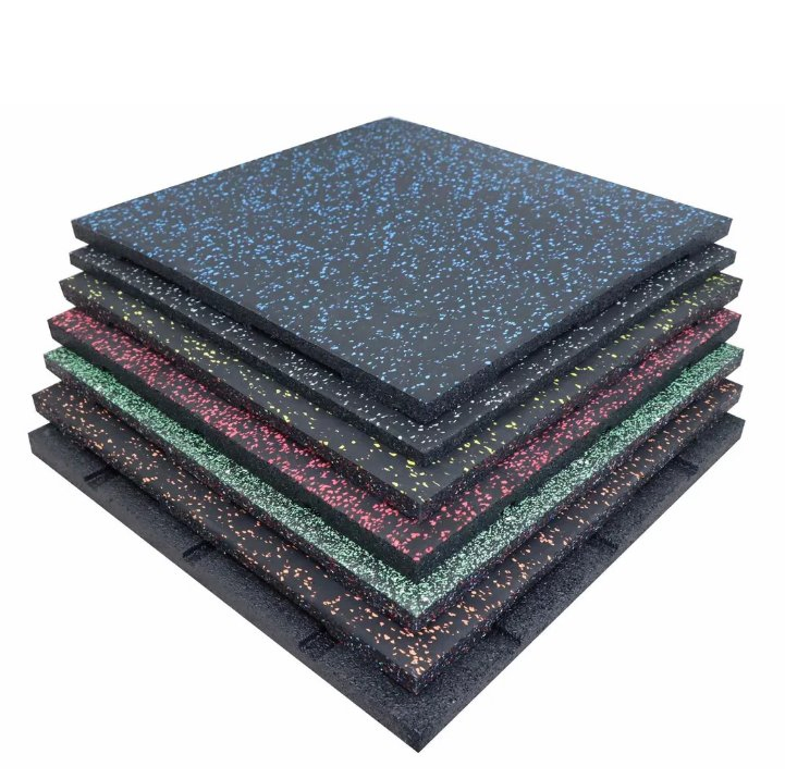 EPDM Crossfit Fitness Gym Rubber Tile Gym Flooring Mat 30mm