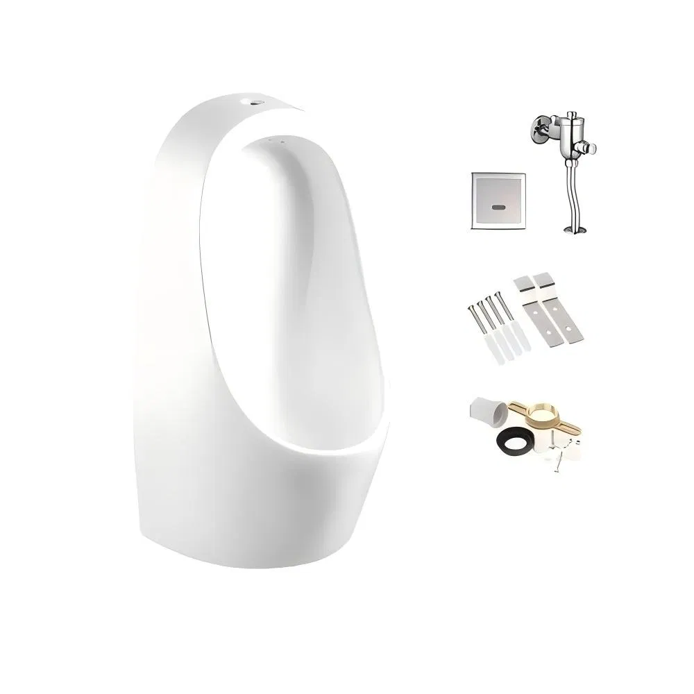 Luxury Sanitary Wares Ceramic Auto Flushing Sensor White Color Urinal Toilet