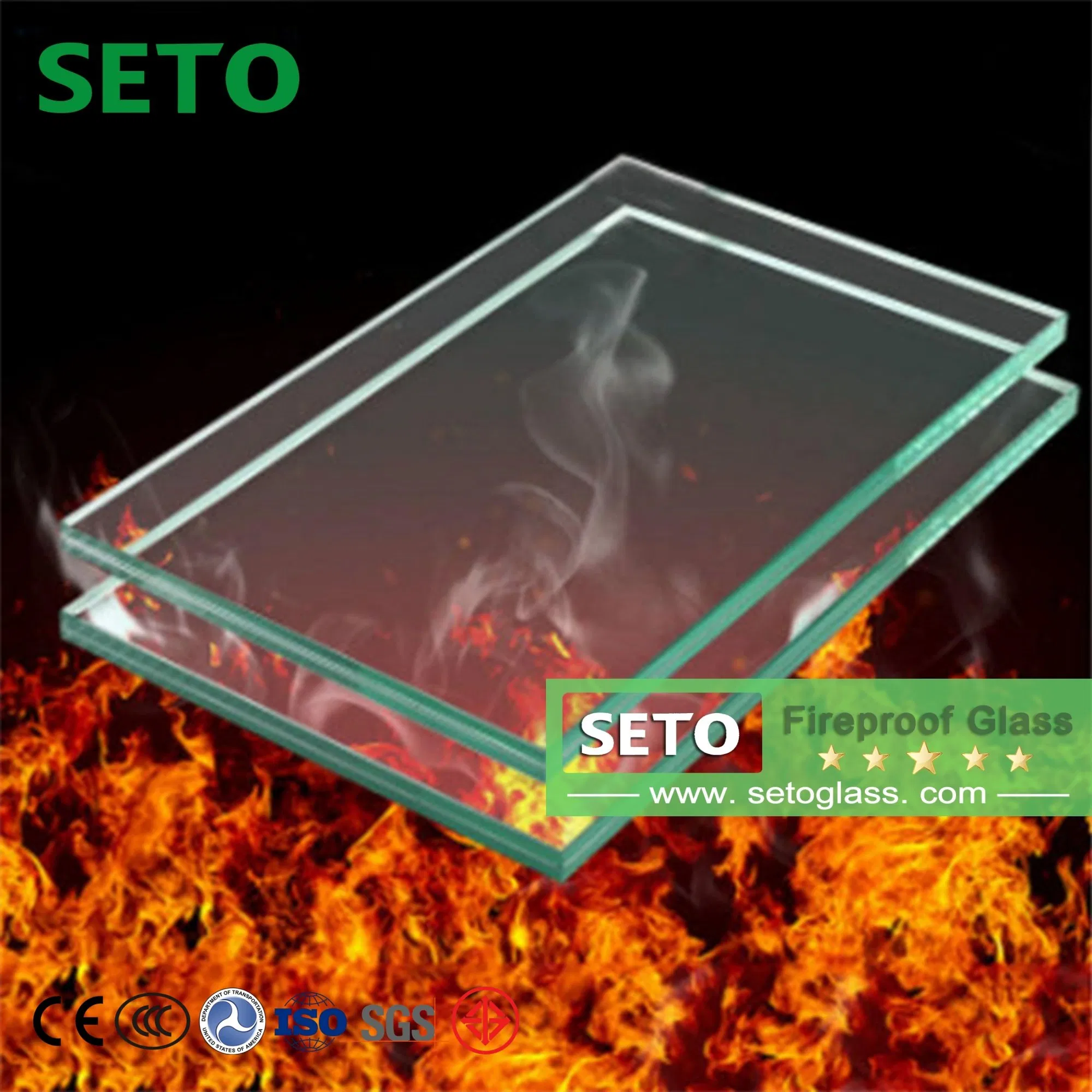 High-Purity Quartz Sand Fireproof Glass Special Fireproof Observation Window